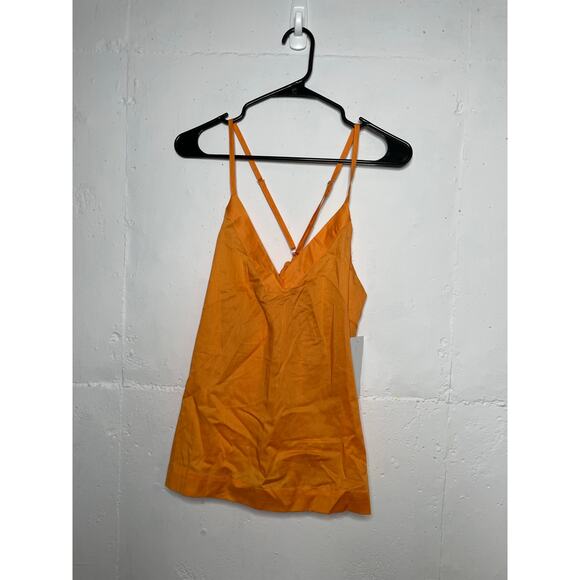 NEW Athleta Cotton Dreams Sleep Cami Size Small Orange - Picture 1 of 7